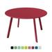 Grand Patio Round Steel Patio Coffee Table Weather Resistant Outdoor Large Side Table (Red 1 PC)