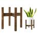 Fashion Pine Wood Plant Stand Flower Pot Holder Up to 10 Inch Planter Brown