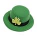 Huaai St Patrick s Day Green Hat Hairpin Clover Hat Decorated Irish Festival Headdress St Day Green Hat Hair Card Top Hat Decoration Irish Festival Headwear