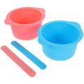 2 Set Practical Silicone Wax Melt Liner Beauty Hair Removal Mask Bowl High Temperature Resistant Wax Melting Bowl Replacement Wax Pot Silicone Bowl Mask Bowl Set of 4 Tool Silica Gel