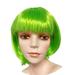 Fashion Women&Girls Sexy Wigs ï¼ŒFull Bangs Short Straight Wig BOBO Party Full Wigs Party Decorationgreen