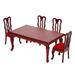 toy table 1 Set Miniature Kitchen Table Chairs Toys Wooden Dollhouse Furniture Miniature Toys