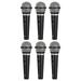 6pcs Fake Microphone Model Prop Pretend Microphone Prop Stage Costume Prop for Party