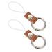 2 Pcs Phones Anti- Lost Phone Holder Mobile Phone Accessory Mobile Phone Ring Buckle Wallet Accessories Alloy Leather