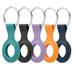 Aixig Case Compatible with Apple AirTags Case Keychain Air tag Holder Air Tag Key Ring Cases Air Tags Protective Cover Key Chain Loop Holders Silicone for Luggage Dog Cat Pet Collar 5 Pack