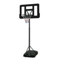 CITYLE Basketball Hoop Outdoor 6.5 - 10ft Kids Height-Adjustable Basketball Hoop Goal System with 44 Inch Impact Backboard and Portable Wheels Portable Backboard System for Kids/Adults