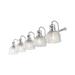 Jonathan Y Lighting Jyl7903 Virginia 5 Light 43 Wide Led Vanity Light - Chrome