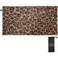 GZHJMY Leopard Print Beach Towel Absorbent Quick Dry Sport Towel Oversized Lightweight Soft Bath Towel for Travel Sports Pool Swimming Bath Camping 30x60in Washcloth