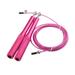 Tnarru Skipping Rope Speed Jump Rope 118inch Adjustable Length Wear Resistant Boxing Workouts Portable Speed Umping Rope Speed Rope Thick Pink