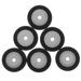 6 Pcs Magnetic Tape Cassette Deck Player Recorder Drive Pinch Roller Repair Bearing Roller for Video Recorder Pinch Roller Plastic Axle Pressure Pulley Pressure Wheel Scroll Wheel Plastic Rubber