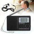 Portable Digital World Full Band Radio Receiver AM/FM/SW/MW/LW Radio Alarm Clock