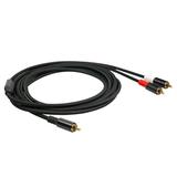 Nebublu Audio Cable Amplifier TV Dual Shielded Plated Cable 1 RCA DVD Players Y Adapter Audio Cables Audio Cable Dual Y Adapter RCA Y Stereo Audio Cable Male 2 RCA Y Cable 1 DVD Players LAOSHE