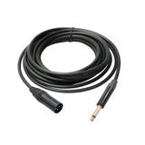 Shinysix Audio Cable XLR Male Balanced 6.35mm Audio Cable Audio Cable Stereo 6.35mm Patch Audio Cable Play Male Cable Stereo Male Cable Audio Stereo Male XLR Male XLR Male