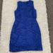 J. Crew Dresses | J. Crew Women’s Size 4 Royal Blue Floral Lace Sleeveless Cocktail Dress | Color: Blue | Size: 4