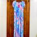 Lilly Pulitzer Dresses | Lilly Pulitzer Nwt Wynne Maxi Dress Blue Crew Kaleidoscope Coral Sz L | Color: Blue/Pink | Size: L