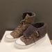 Coach Shoes | Coach Bonney Signature Brown Shearling High Top Sneakers Boots Bootie Shoes 8.5 | Color: Brown | Size: 8.5