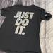 Nike Shirts & Tops | Nike Just Do It Graphic Logo T-Shirt Size Extra Large Youth Adult Small | Color: Black/Gray | Size: Extra Large Youth Adult Small