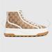 Gucci Shoes | Gucci Women’s Gg Canvas High Top Sneaker | Color: Tan | Size: 11