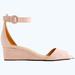 J. Crew Shoes | J.Crew Laila Suede Wedge Sandal Shoe Pink Size 9.5 | Color: Pink | Size: Us 9.5