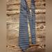 J. Crew Accessories | J. Crew 100% Silk Horizontal Blue Striped Men’s Tie | Color: Blue/Silver | Size: Os