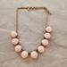 J. Crew Jewelry | J.Crew Light Blush Pink Enamal Dot Bubble Necklace | Color: Gold/Pink | Size: Os