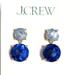 J. Crew Jewelry | Jcrew Nwt Faceted Crystal Earrings 2 Gem Drop Earrings | Color: Blue | Size: Os