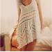 Free People Dresses | Free People Intimately Lace Trim Trapeze Tunic Dress Sz Sp | Color: Cream/White | Size: Sp