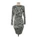 Alexia Admor Cocktail Dress: Green Snake Print Dresses - Women's Size X-Small