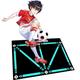 LYEAA Football Training Mat Football Mastery Mat Soccer Play Area Rug Football Door Mat Floor Carpet Anti-Skid Silent Football Training Equipment for Kids Ball Control Training