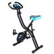 TABKER Exercise Bike Home Indoor Folding Fitness Bicycle Cardio Trainer Time Speed Calories Display Spinning Bike Fat Burning Exercise Bike