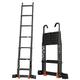DameCo Telescoping Ladder for RV/Rooftop Tent/Attic, 5m/4m/3m/2m Aluminum Extension Telescopic Ladders with Detachable Hook & Stabiliser Bar, Loads 200kg (Size : 3.9m/12.5ft) interesting
