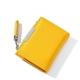 TABKER Purse Pu Leather Women Wallet Small Tassel Coin Purse Pocket Simple Casual Mini Female Wallet Brand Designer Girl Wallet Change Purse (Color : Yellow)