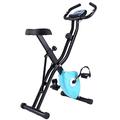 TABKER Exercise Bike Cycling Bike Trainer Home Indoor Magnetic Resistance Recumbent Exercise Bike Fitness Reclining Bicycle Trainer (Color : Blue)