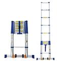 Outdoor Telescoping Ladder Extension Ladder for 8m/ 7m/ 6.2m/ 5m/ 4.2m/ 3.8m/ 2. 6m Rooftop Tent, Aluminum Extension Telescopic Ladders for Loft Home RV Attic Roof, Load 150kg (Size : 6.2m/20.3ft)