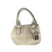 Tignanello Leather Satchel: Pebbled Ivory Print Bags