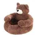 Lit en peluche chaud pour animaux de compagnie caisse pour chien chat polymères de couchage