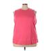 Lands' End Sleeveless T-Shirt: Pink Tops - Women's Size 3X