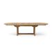 Foundry Select Toniana Oval 117" L x 43" W Outdoor Dining Table in Brown | Wayfair 731CE334B43C49E0B1A4C51E631434E3