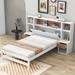 Latitude Run® Full Size Platform Bed w/ Storage Headboard & Drawers Wood in Brown | 45.1 H x 73.5 W x 86.8 D in | Wayfair