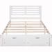 Red Barrel Studio® Angervil Platform Storage Bed Wood in White | 40.6 H x 54.1 W x 75 D in | Wayfair 162C01857F204AD7A649A00B33A98FAA