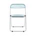 Inbox Zero Lauber Folding Chair Metal in Blue | 29.52 H x 18.5 W x 16.33 D in | Wayfair 99561A23FB5B463C90090A38AA3BB726