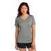 Sport-Tek LST353 Women's PosiCharge Competitor V-Neck Top in Grey Concrete Heather size Small | Polyester