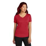 Sport-Tek LST353 Women's PosiCharge Competitor V-Neck Top in Deep Red size XXL | Polyester