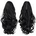 Pinnaco False braid Women Invisible Clip Invisible Synthetic False braid Curly Wavy Hairpieces Natural Soft Wavy Natural Claw Dazzduo
