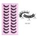 Melotizhi False Eyelashes Natural Wispy Fake Lashes Strips Fluffy Cat Eye Extensions Thick Soft Curly Fake Lashes Russians Large Volume Grafts False Eyelashes 10 Pairs Of Multi Layer