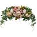 Artificial Floral Swag 30 Inch Handmade Flower Swag With Green Leaves Rose Peony Swag Arch Garland Simulation Flowers