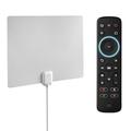 One For All 14542 Amplified Indoor Ultrathin HDTV Antenna & URC7935 Streamer Remote