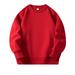 Kids Swaetshirts Hoodies Kids Long Sleeve Solid Color Pullover Hoodless Top Children Unisex Soft Coat Blouse Jacket Red 8 Years-9 Years