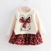 HUANBAI Clothes Kids Bunny Dress Princess Girl Toddler Party Rabbit Floral Cartoon Girls Outfits&Set