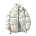 Cathalem Adult Shirt Toddler Coats Winter Clothes for plus Size Men Warm Corduroy Coat Cotton Padded Jacket Jacket with Hoodie (Beige XXL)